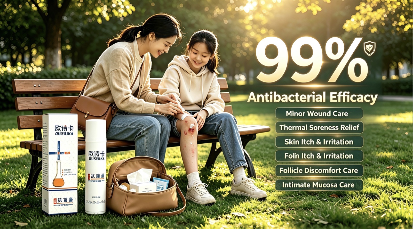 Herbal Antibacterial Cream OEM vs alcohol and iodine comparison