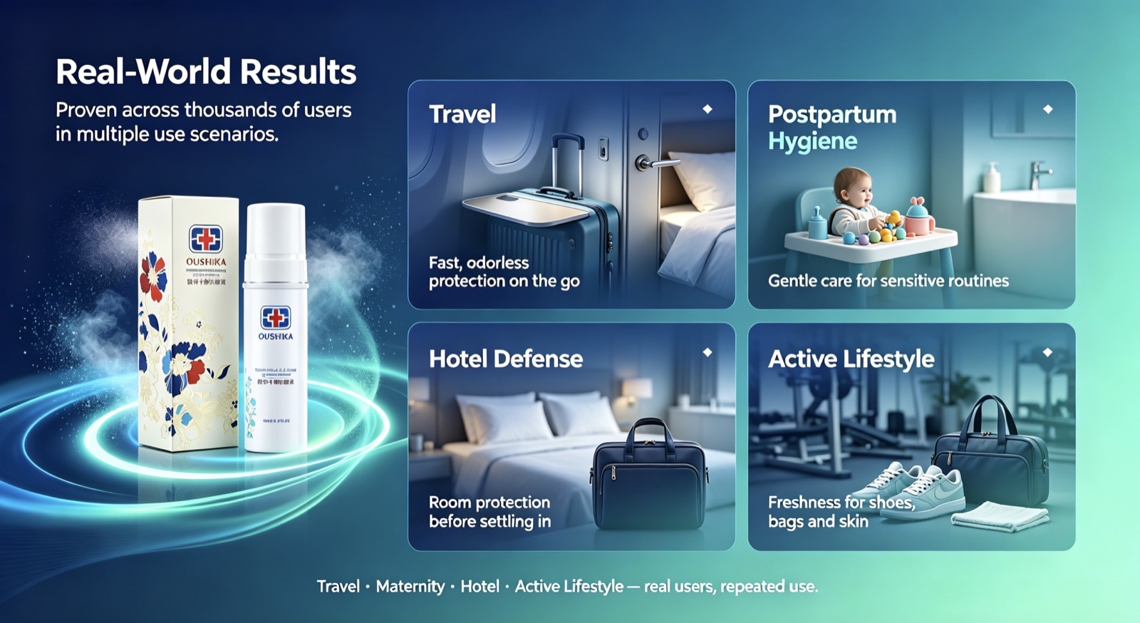 Intimate Antibacterial Spray OEM multi-purpose sanitizing scenarios