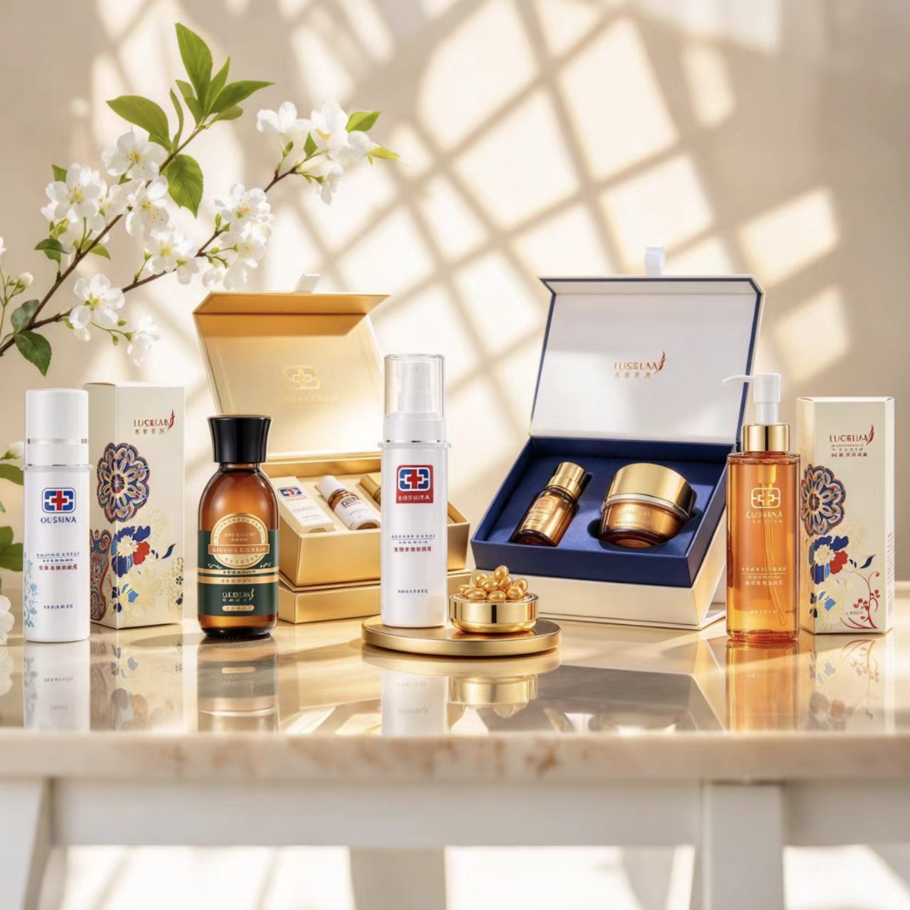 Private label intimate care product range manufactured by Zhongkang Bainian — washes, sprays, foams, creams and capsules