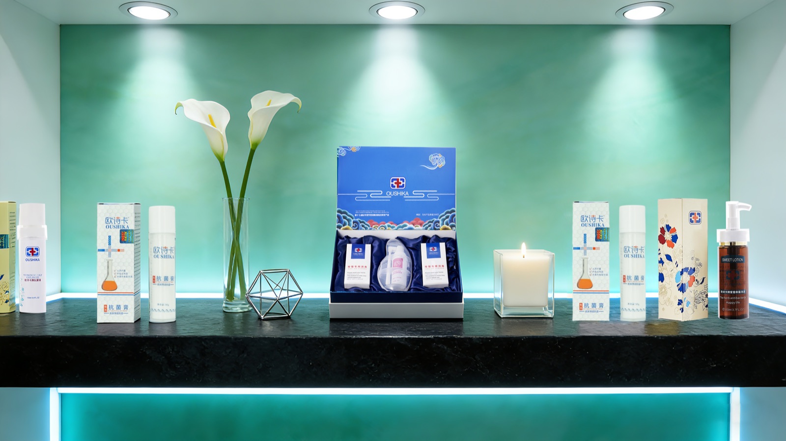 Feminine and intimate care product range for private label brands on display