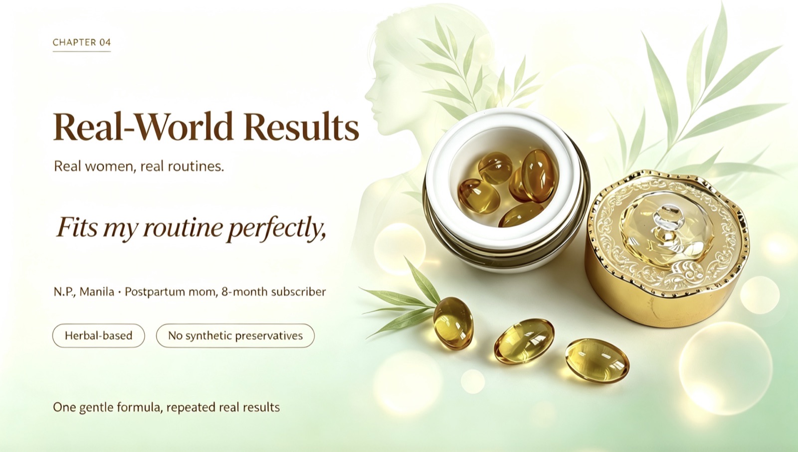 Real-World Results — Herbal Intimate Melt Softgels user scenarios